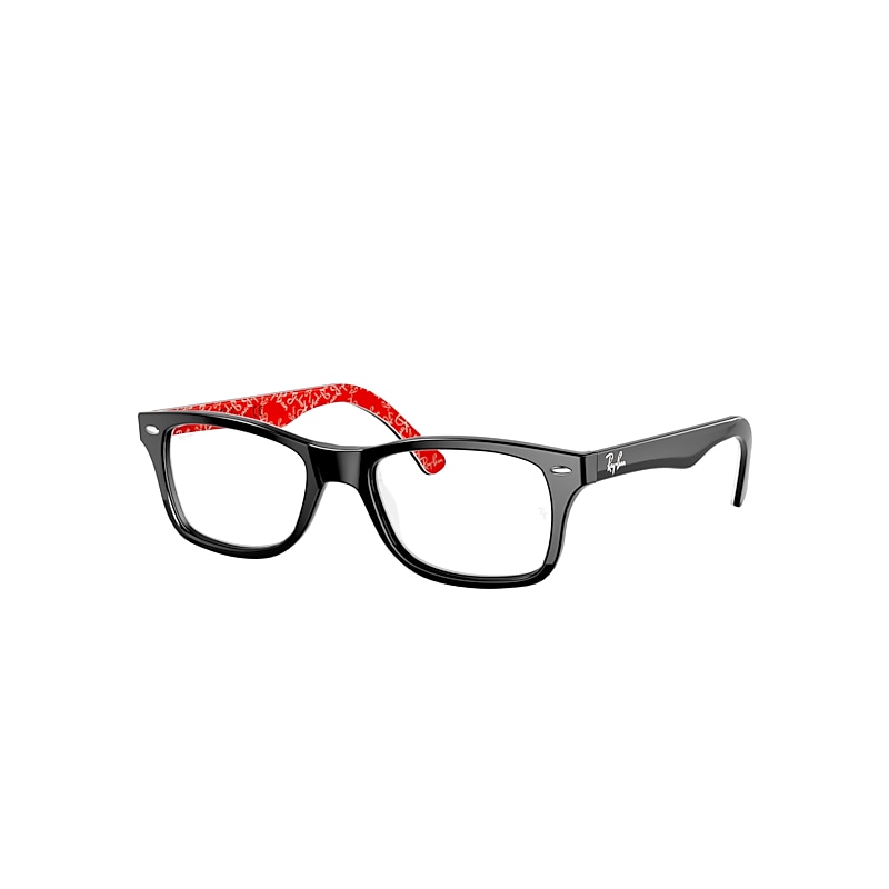 Ray-Ban Rb5228 Eyeglasses Black Frame Clear Lenses 50-17