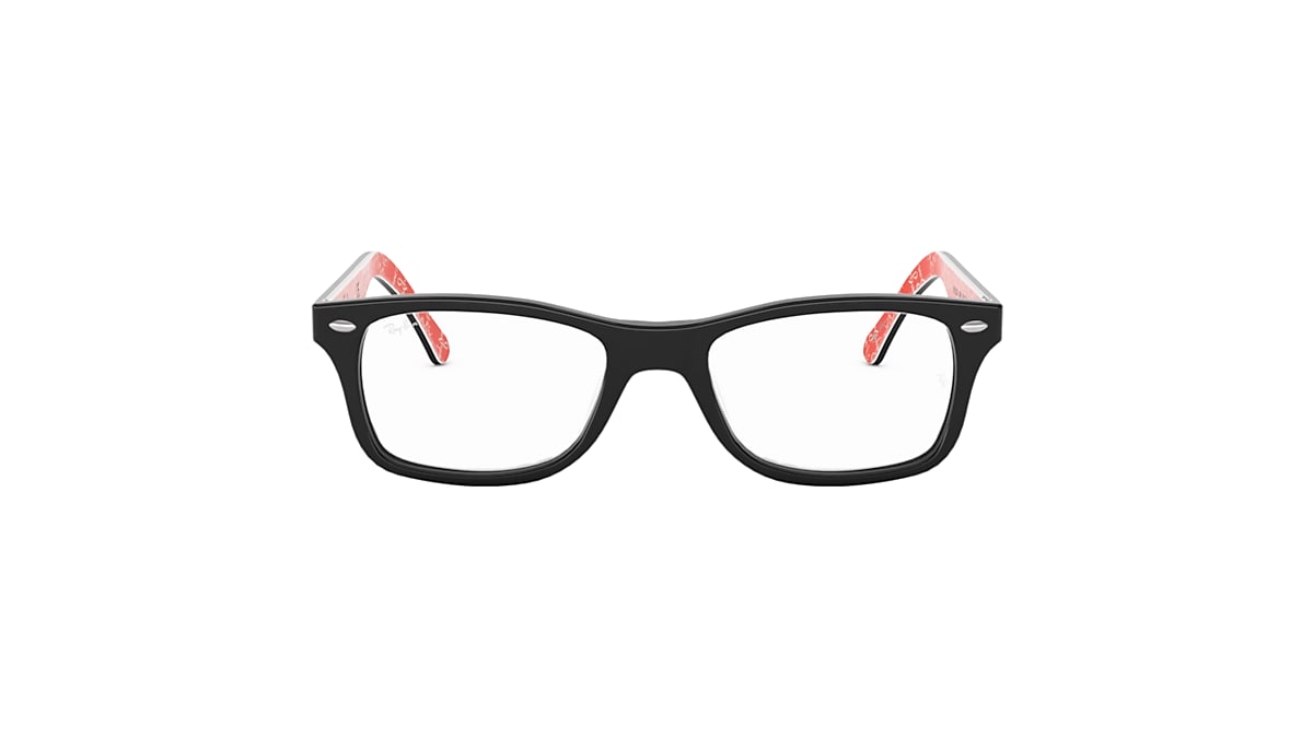 Ray ban glasses black best sale and red