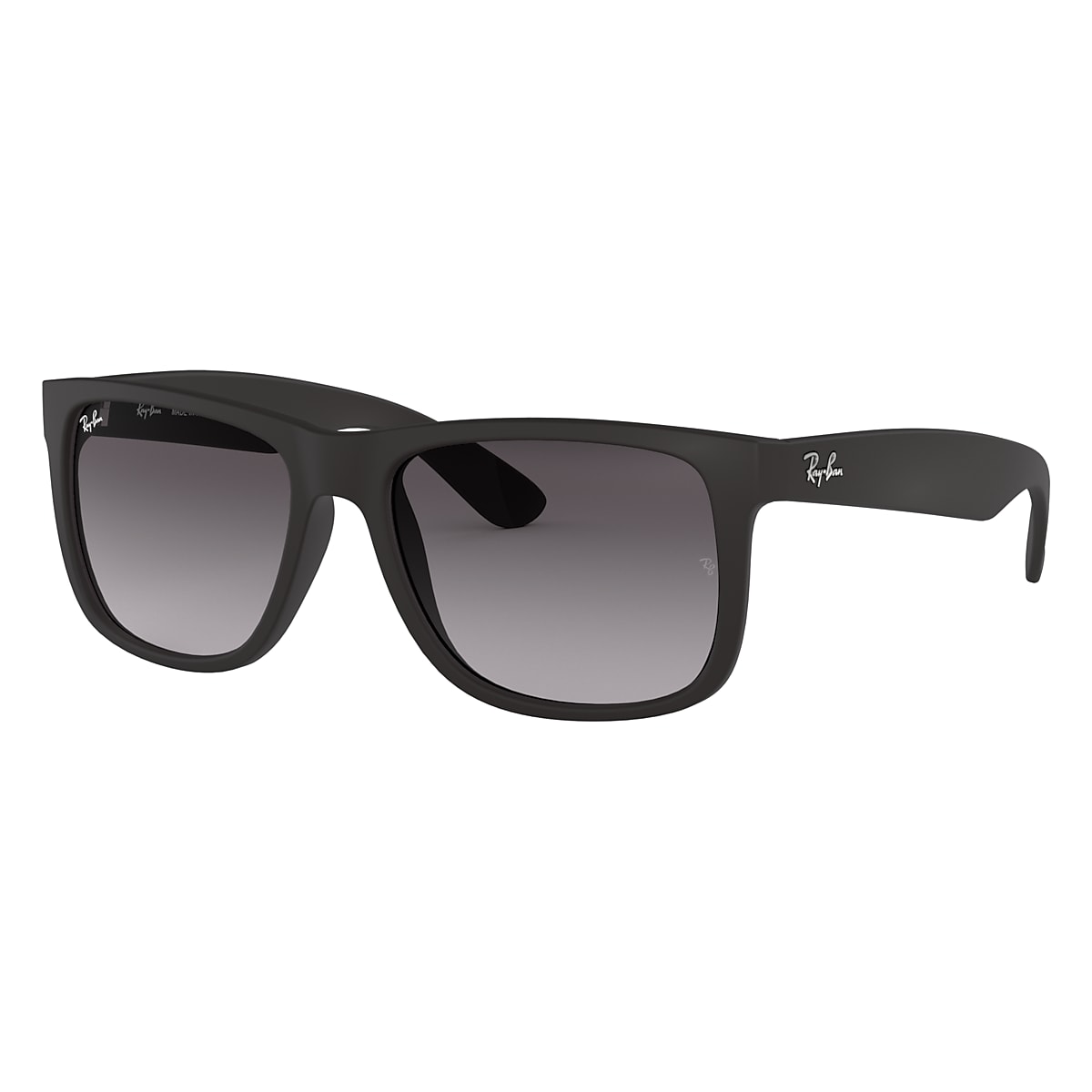 Eerlijk tafereel Stof Justin Classic Sunglasses in Black and Dark Grey | Ray-Ban®