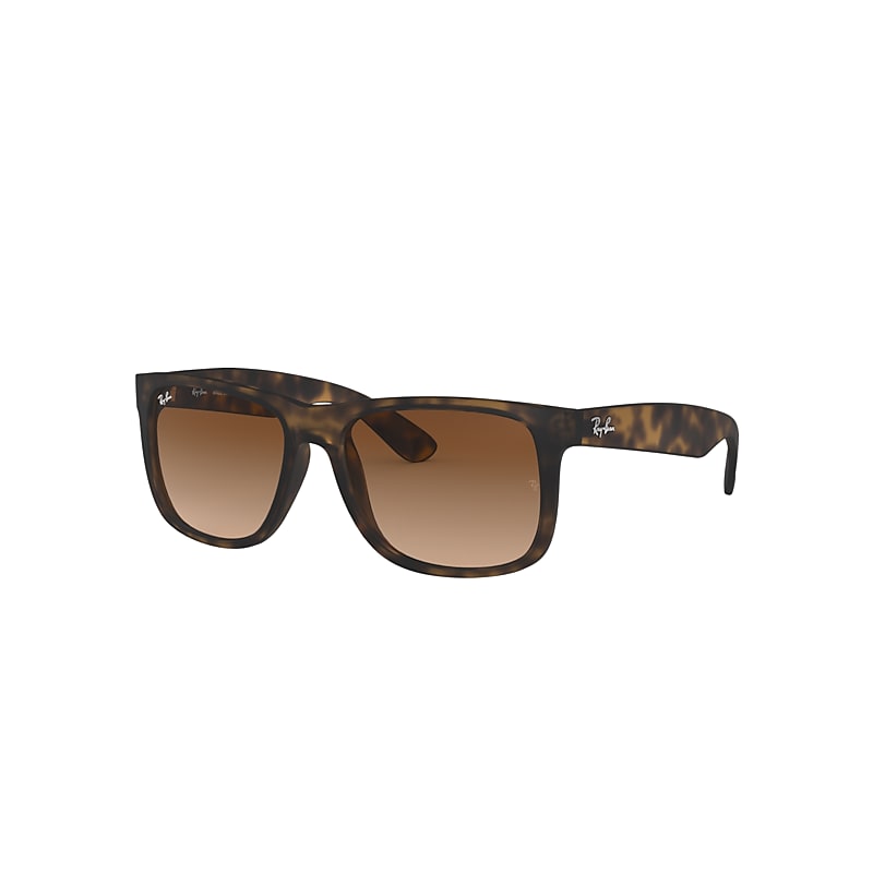 Ray-Ban Justin Classic Sunglasses Tortoise Frame Brown Lenses 54-16