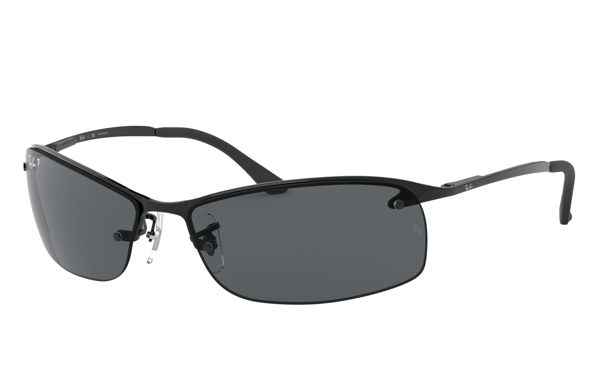 ray ban rimless polarized sunglasses