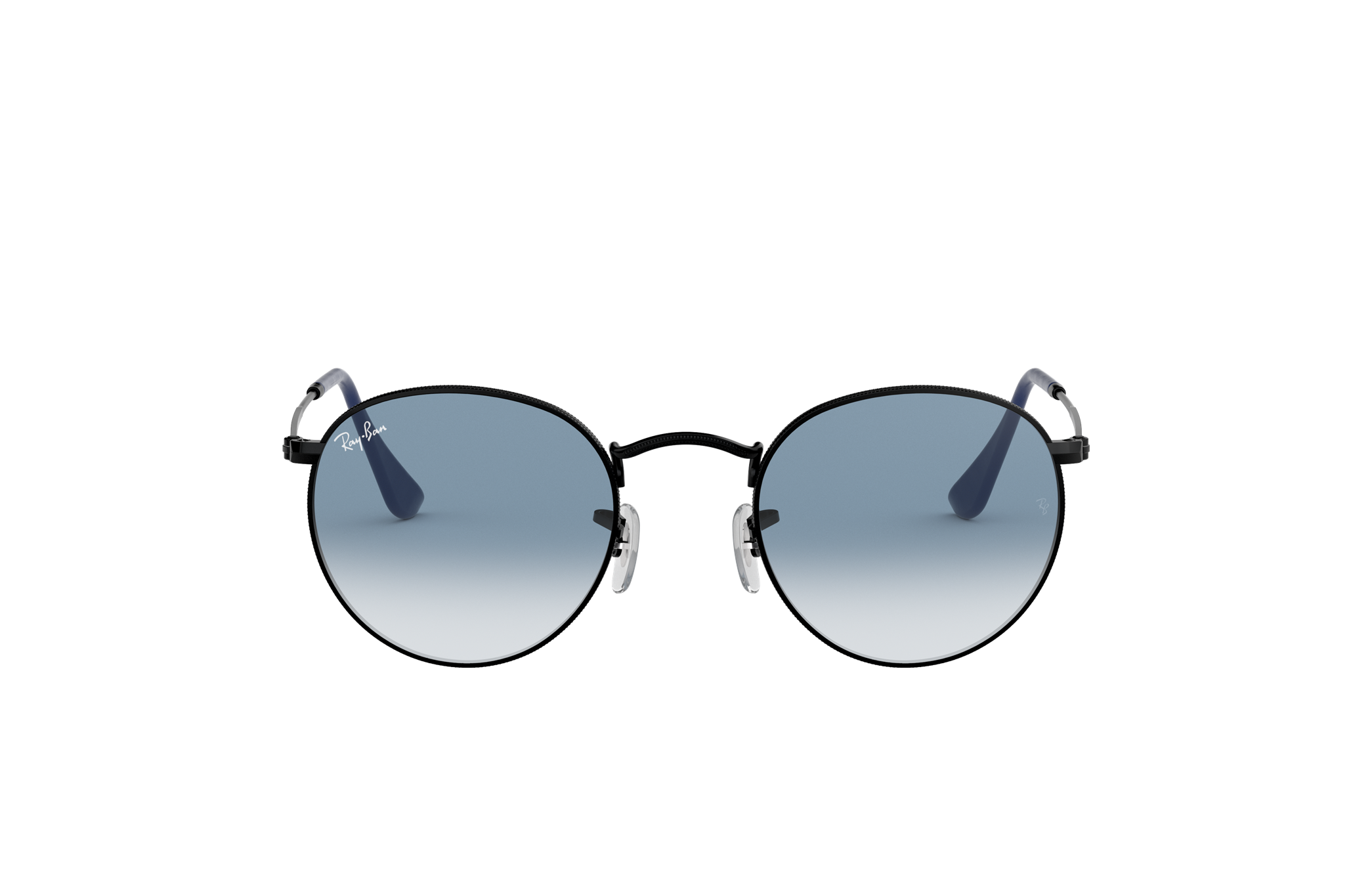 Occhiali da Sole Round Metal in Nero e Azzurro | Ray-Ban®