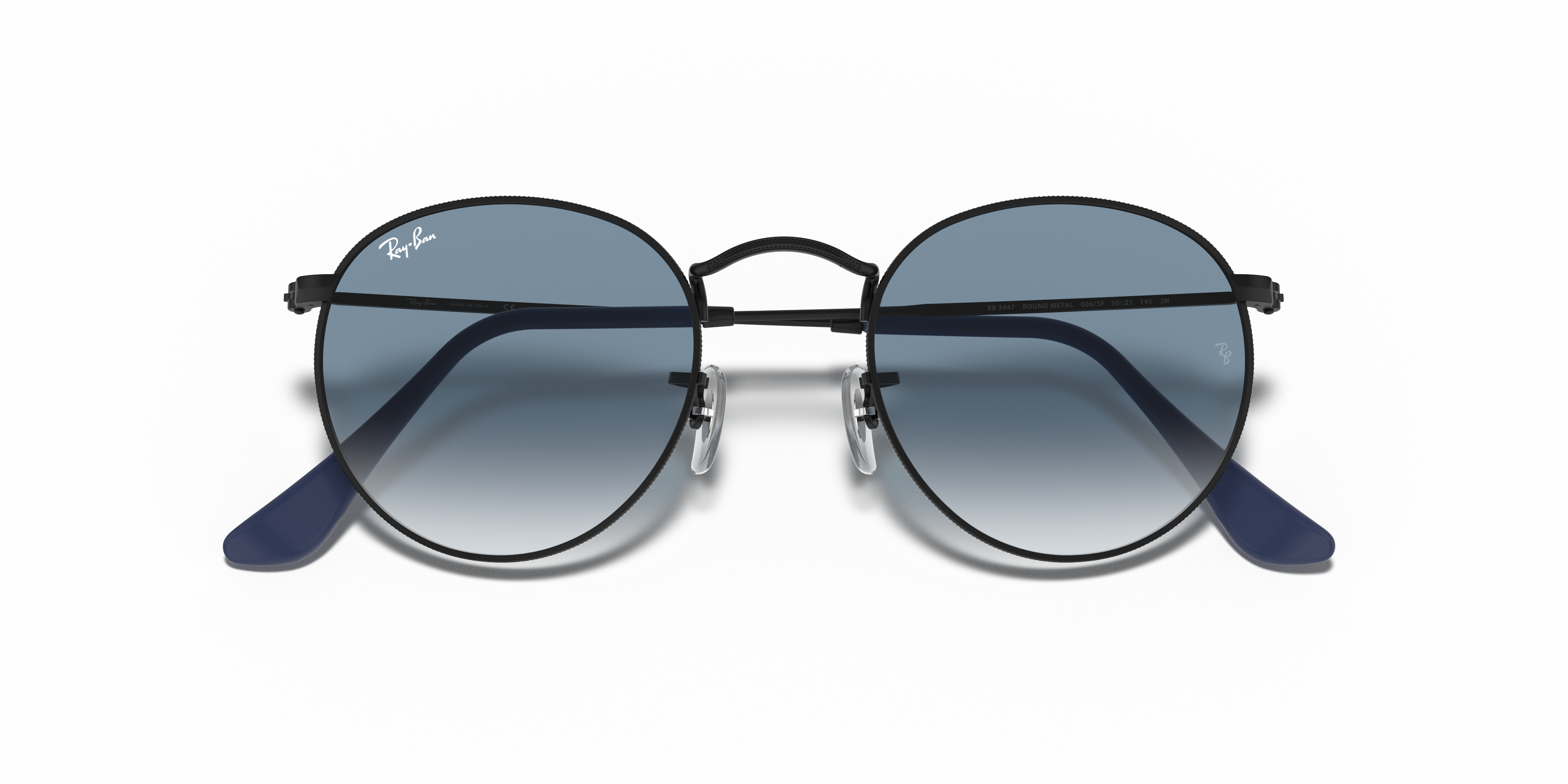 ray ban round metal rb3447 black