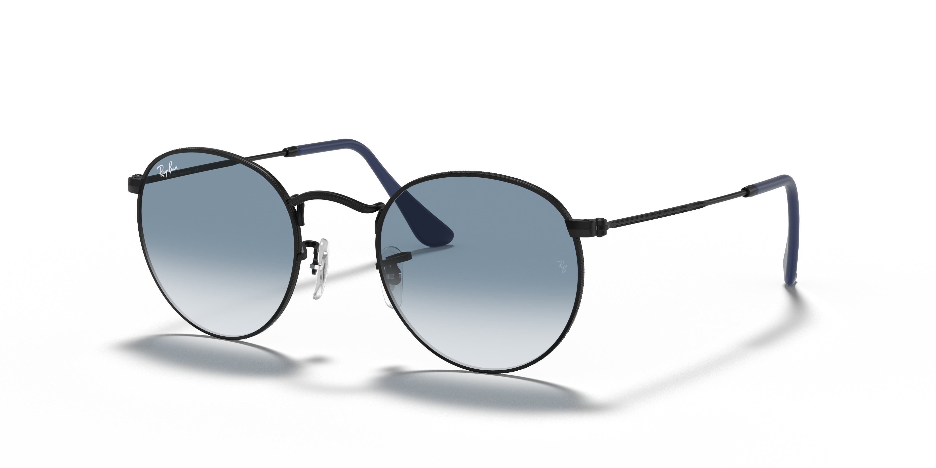 ray ban round metal gradient