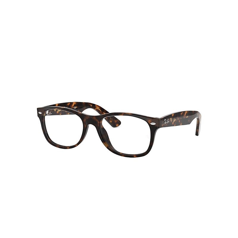 Ray-Ban New Wayfarer Optics Eyeglasses Tortoise Frame Clear Lenses 52-18