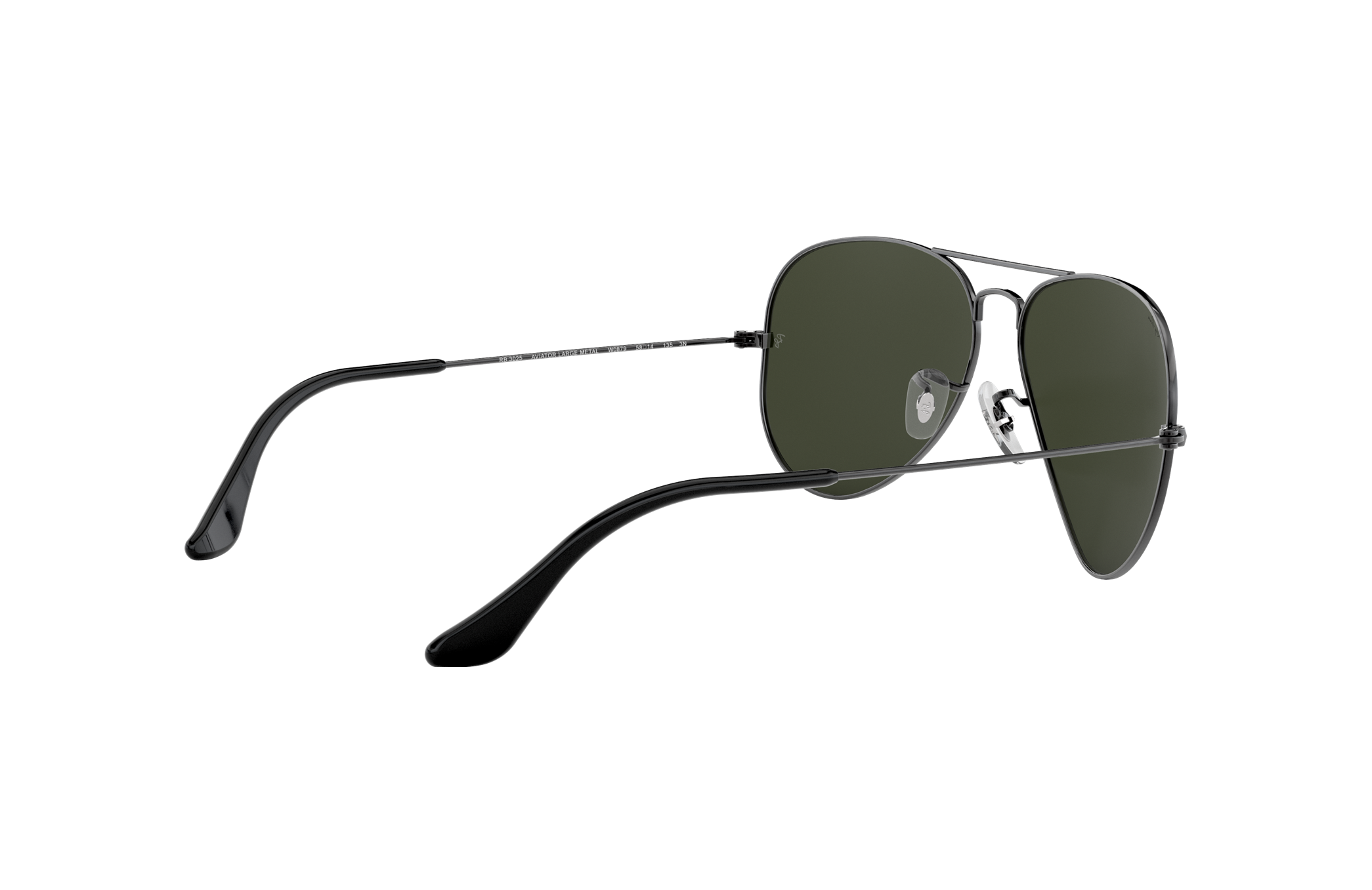 Ray Ban RB3558 9139/71 Sunglasses Size: 58-14-140 | - Ray-Ban sunglasses -  Frame: Black, Lens: Green | Fash Direct