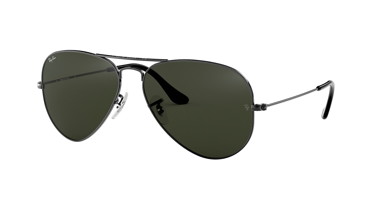 AVIATOR CLASSIC Sunglasses in Gunmetal and Green - RB3025 | Ray