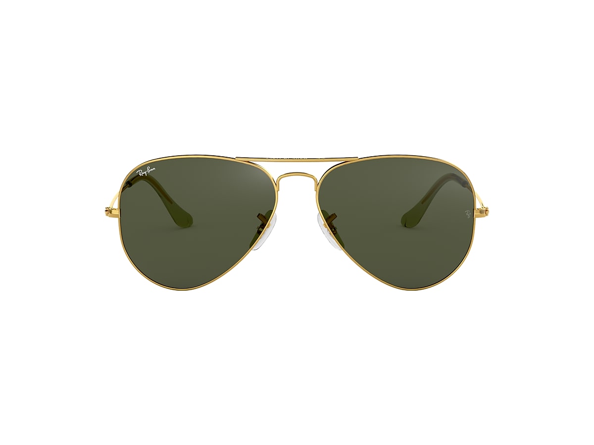 construir Confrontar Desnudarse Gafas de Sol Aviator Classic en Oro y Verde | Ray-Ban®