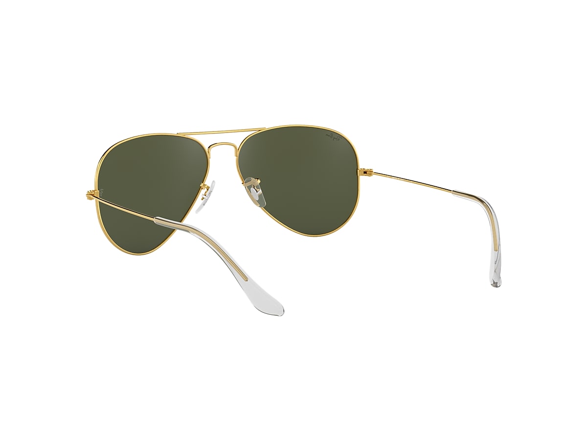 Fighter Legeme Arthur AVIATOR CLASSIC Sunglasses in Gold and Green - RB3025 | Ray-Ban® US