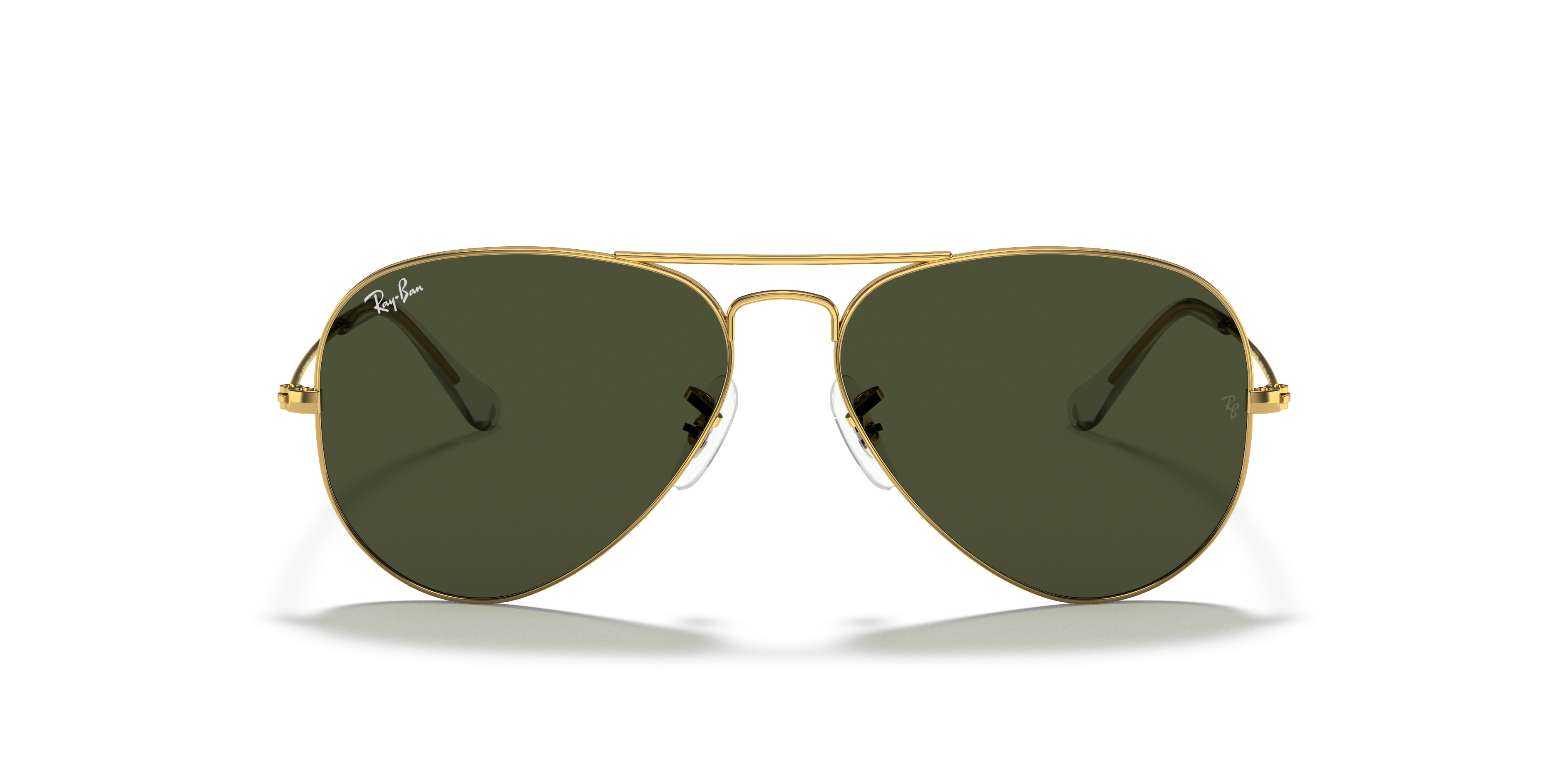 aviador Verde Lentes espejados Marco dorado Gafas de sol Ray Ban RB3025 * 58/14 