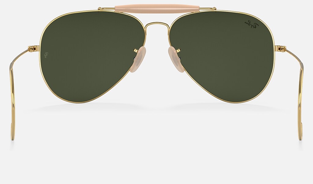 Outdoorsman Sunglasses in Gold and Green - RB3030 | Ray-Ban® US