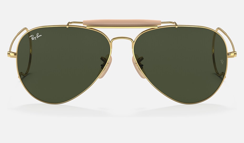 Outdoorsman Sunglasses in Gold and Green - RB3030 | Ray-Ban® US