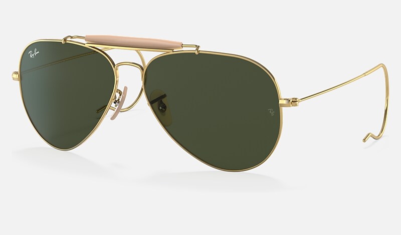 OUTDOORSMAN Sunglasses in Gold and Green - RB3030 | Ray-Ban® US