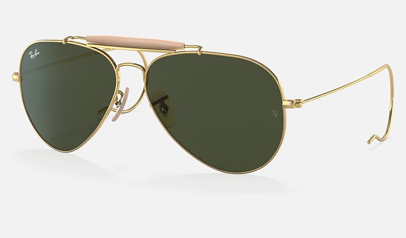 relæ betale Undtagelse OUTDOORSMAN Sunglasses in Gold and Green - RB3030 | Ray-Ban® DK