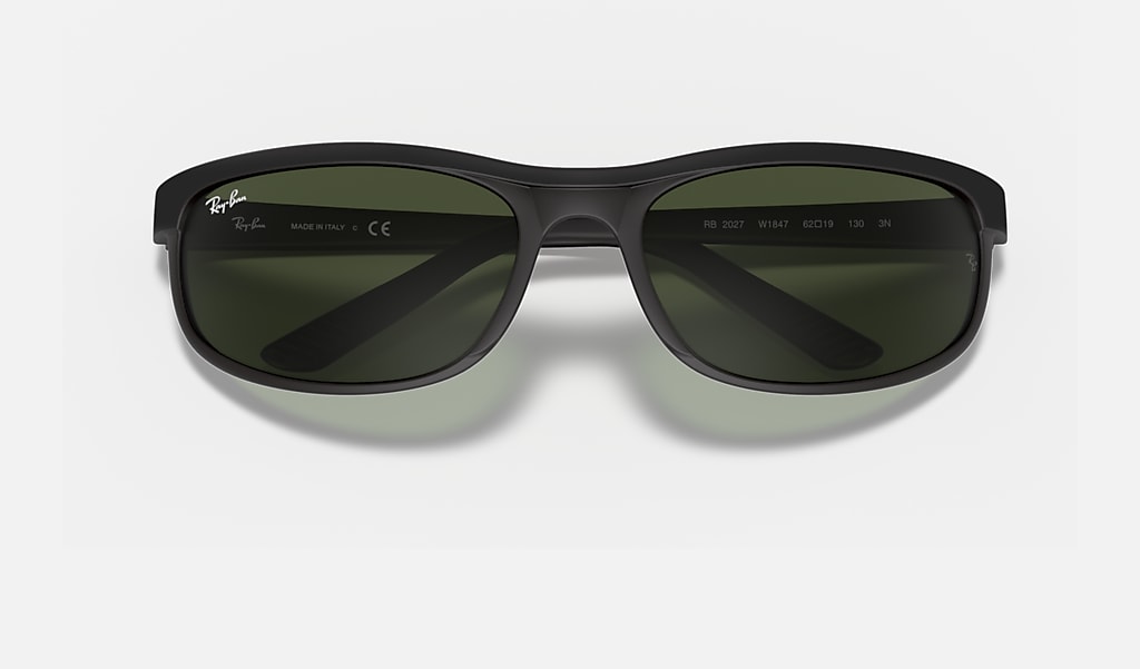 Predator 2 Sunglasses In Black And Green Ray Ban
