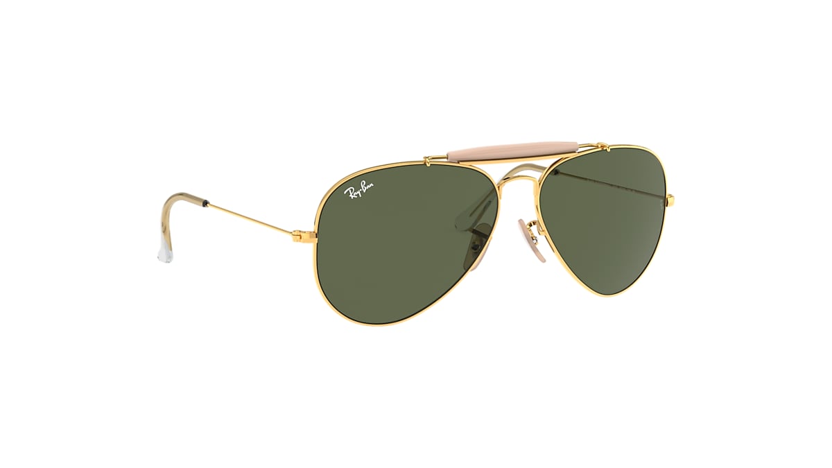 Outdoorsman Ii Sunglasses in Gold and Green | Ray-Ban®