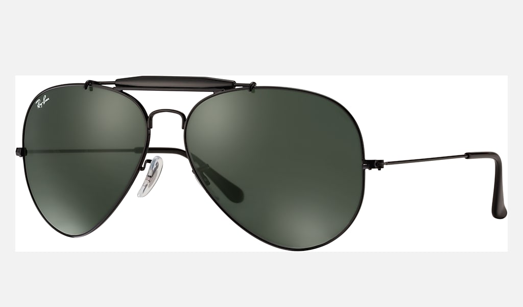 meten Ga naar beneden Bedienen Outdoorsman Ii Sunglasses in Black and Green | Ray-Ban®