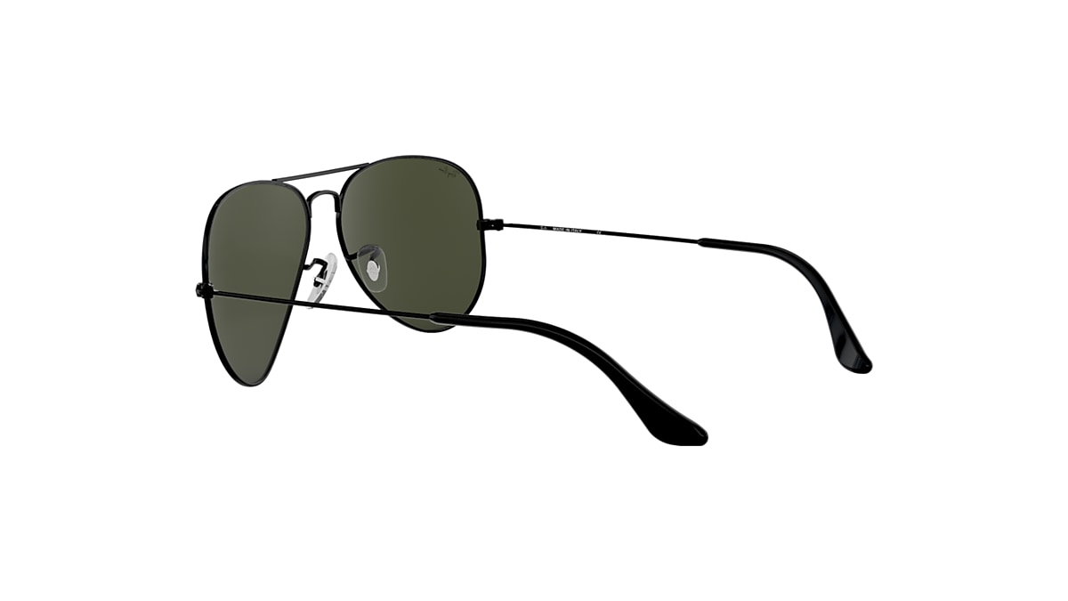 AVIATOR CLASSIC Sunglasses in Black and G-15 Green - RB3025 | Ray