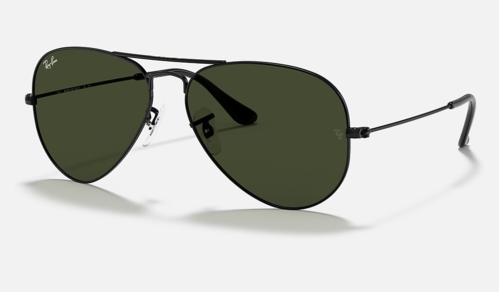 AVIATOR Sunglasses in Black and Green - RB3025 | Ray-Ban®
