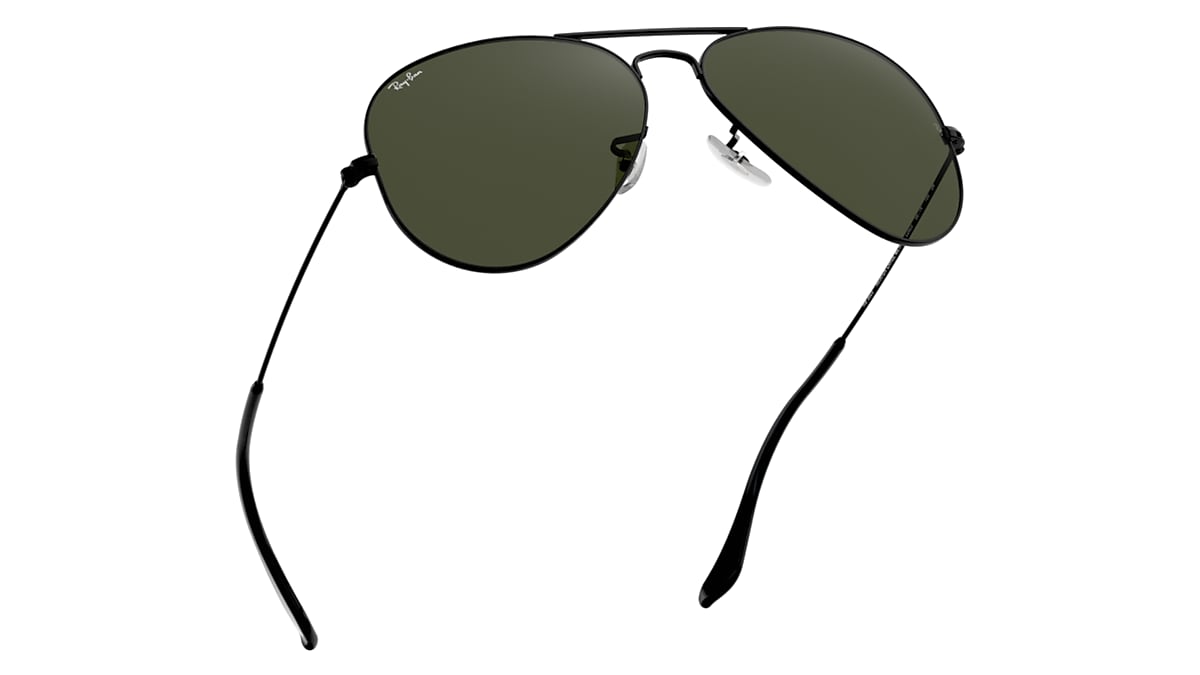 レイバン公式ストア】 Ray-Ban® AVIATOR CLASSIC サングラス | ブラック X G-15 グリーン - RB3025