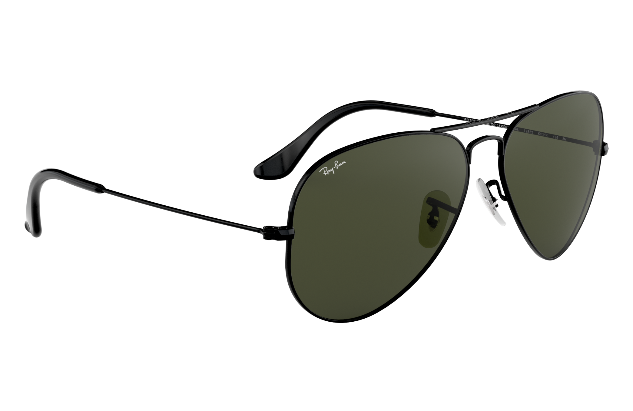 ray ban rb3025 aviator sunglasses black frame crystal polarized