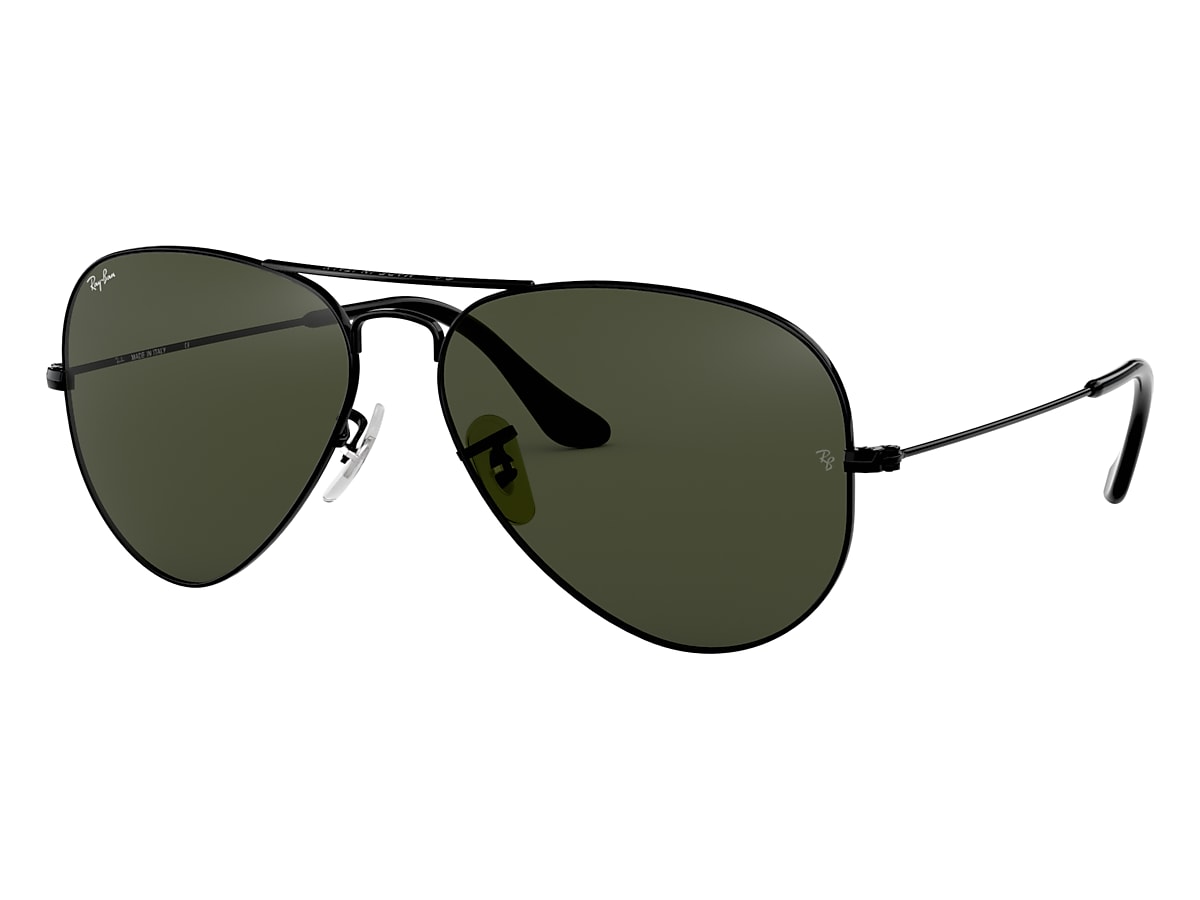AVIATOR Sunglasses in Black and Green - RB3025 | Ray-Ban®