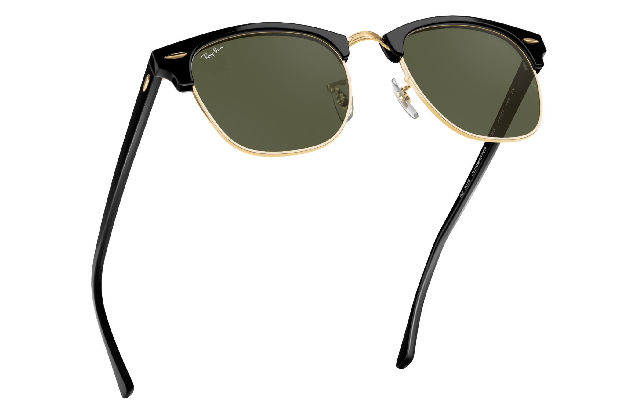 Clubmaster Classic Sunglasses in Black On Gold and Green - RB3016 | Ray-Ban®  US