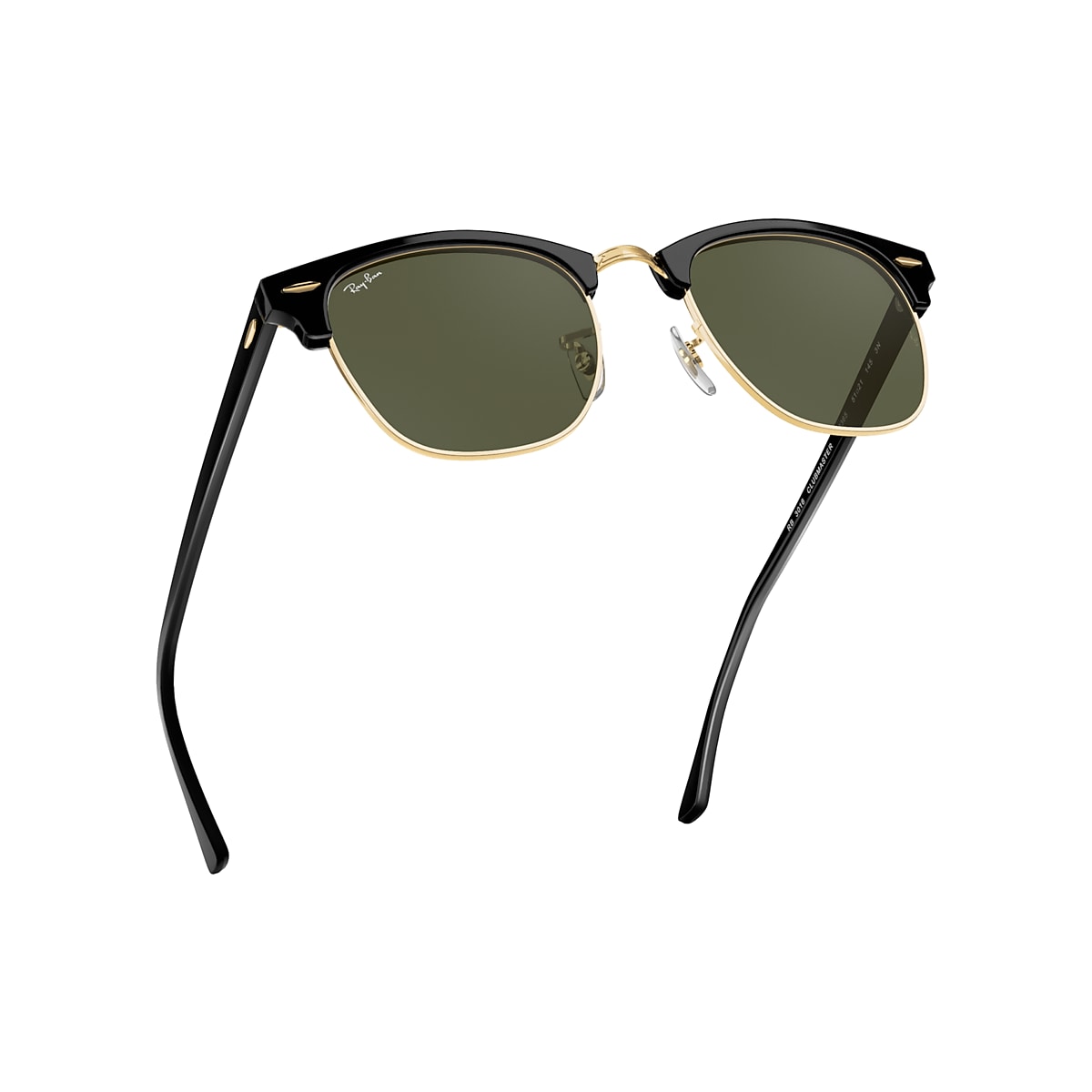 Clubmaster Classic Sunglasses in Black On Gold and Green | Ray-Ban®