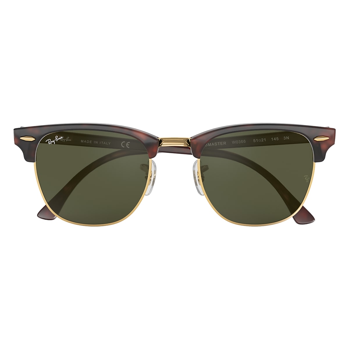 CLUBMASTER CLASSIC Sunglasses in Tortoise On Gold and Green 