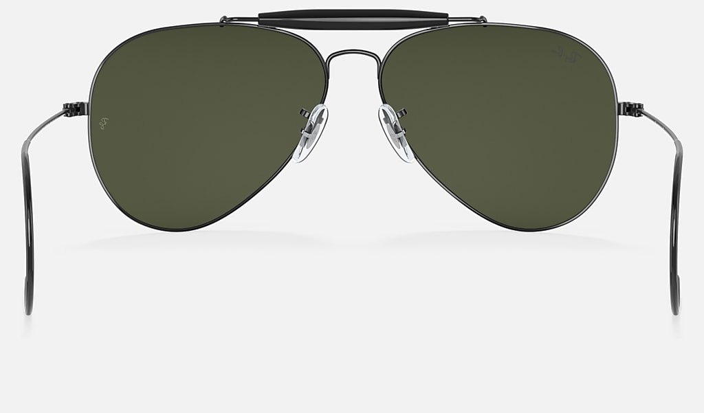 De kamer schoonmaken De vreemdeling Fietstaxi Outdoorsman Sunglasses in Black and Green | Ray-Ban®