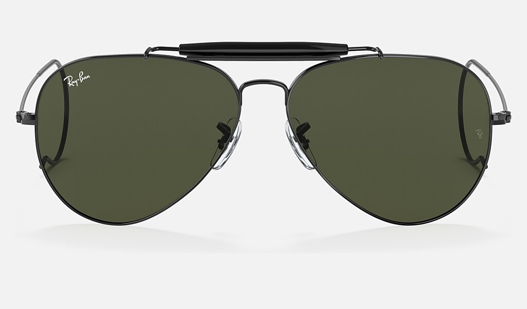 Outdoorsman Sunglasses in Black and Green - RB3030 | Ray-Ban® US