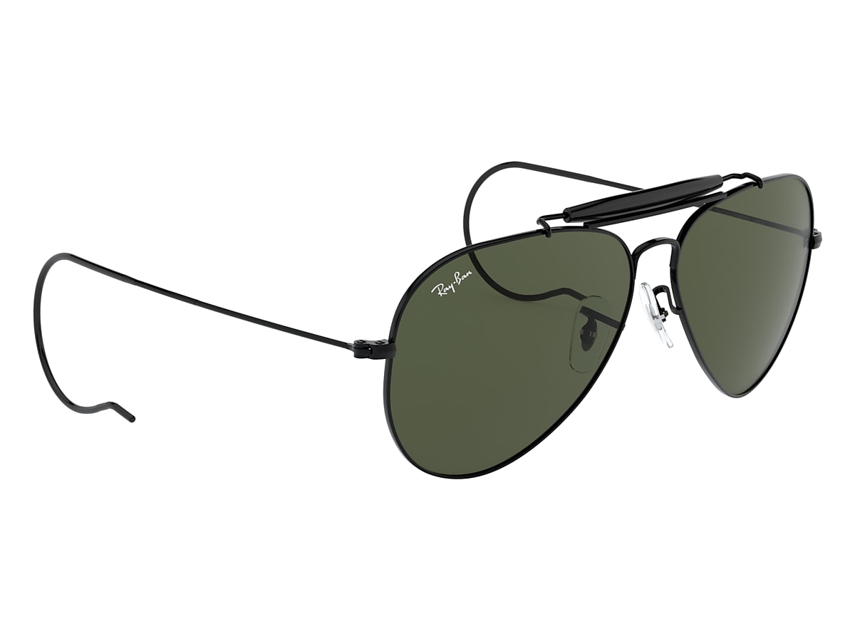 R Forældet fødselsdag OUTDOORSMAN Sunglasses in Black and Green - RB3030 | Ray-Ban® US