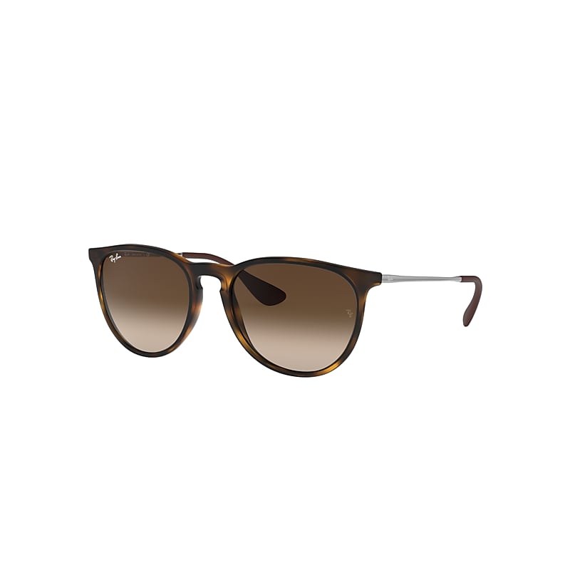 Ray-Ban Erika Classic Sunglasses Gunmetal Frame Brown Lenses 54-18