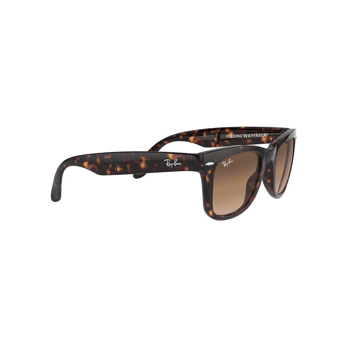 Wayfarer Folding Classic Sunglasses in Tortoise and Light Brown ...
