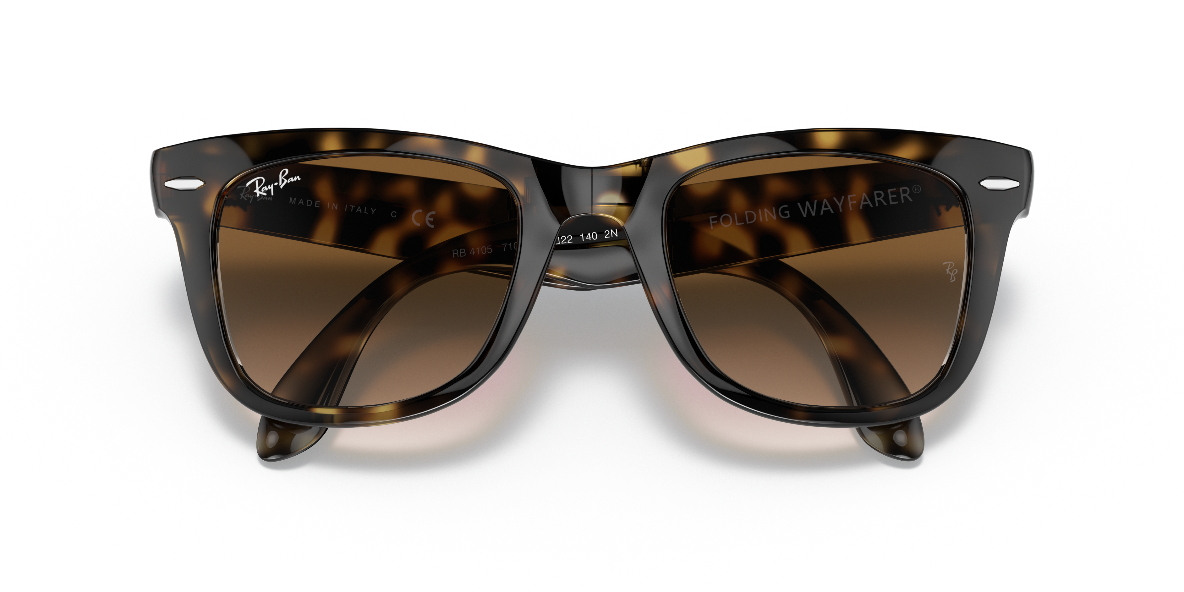 ray ban folding wayfarer brown