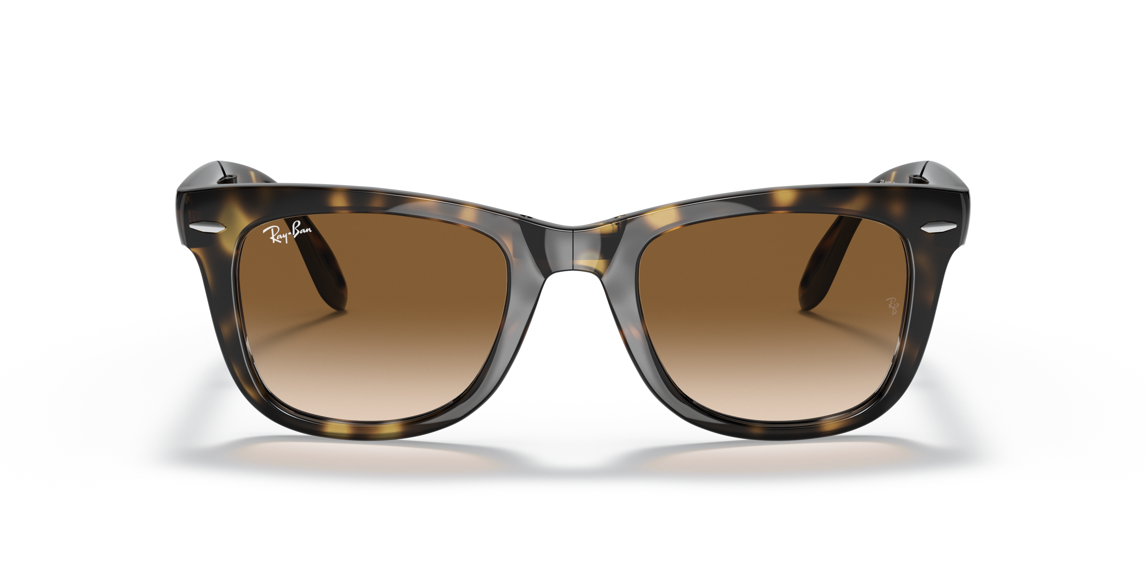 ray ban folding wayfarer brown