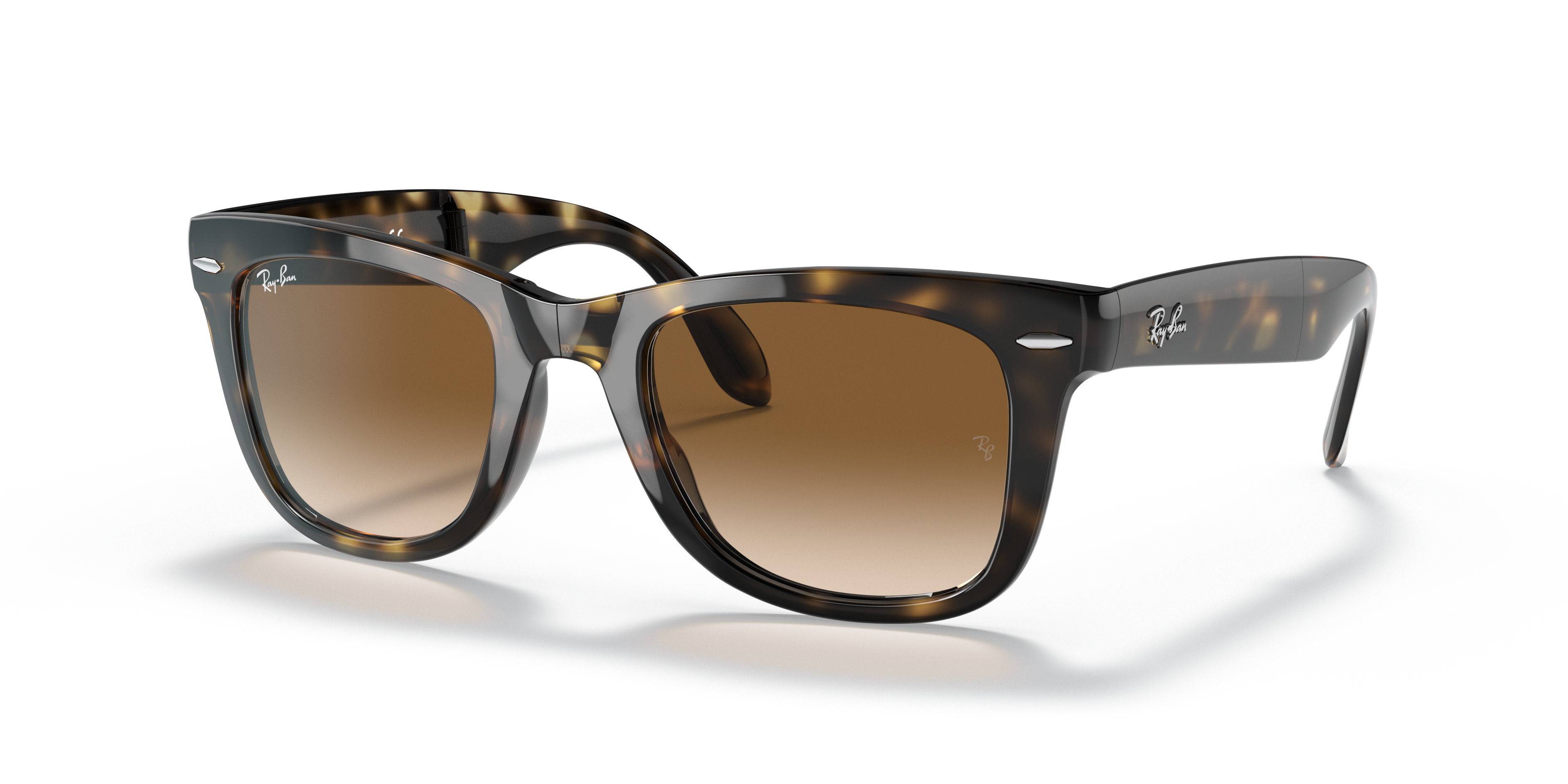 ray ban folding wayfarer polarized brown