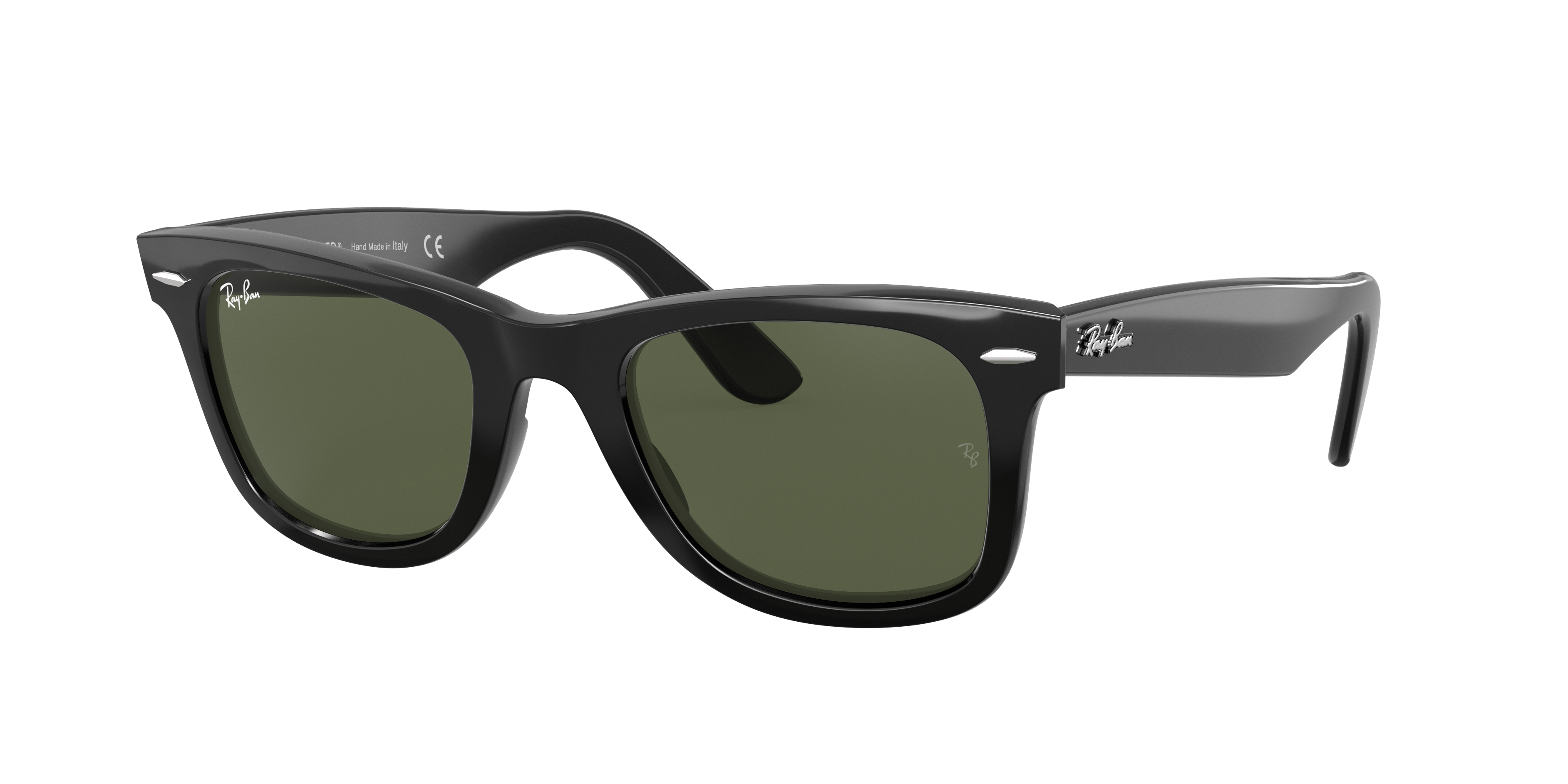 Black Sunglasses in Green and Original Wayfarer Classic Low Bridge Ray -Ban®