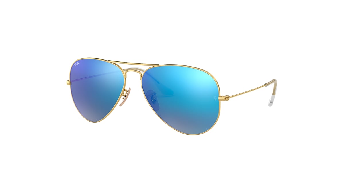 Gafas de Sol Flash Lenses en Oro y Azul | Ray-Ban®