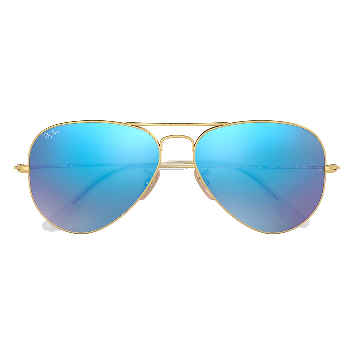 AVIATOR FLASH LENSES Sunglasses in Gold and Blue - RB3025 | Ray-Ban® US