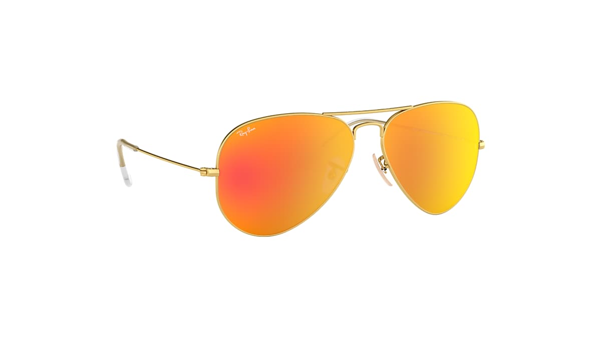 AVIATOR FLASH LENSES in und Gold RB3025 Ray-Ban® Sonnenbrillen - Orange | DE