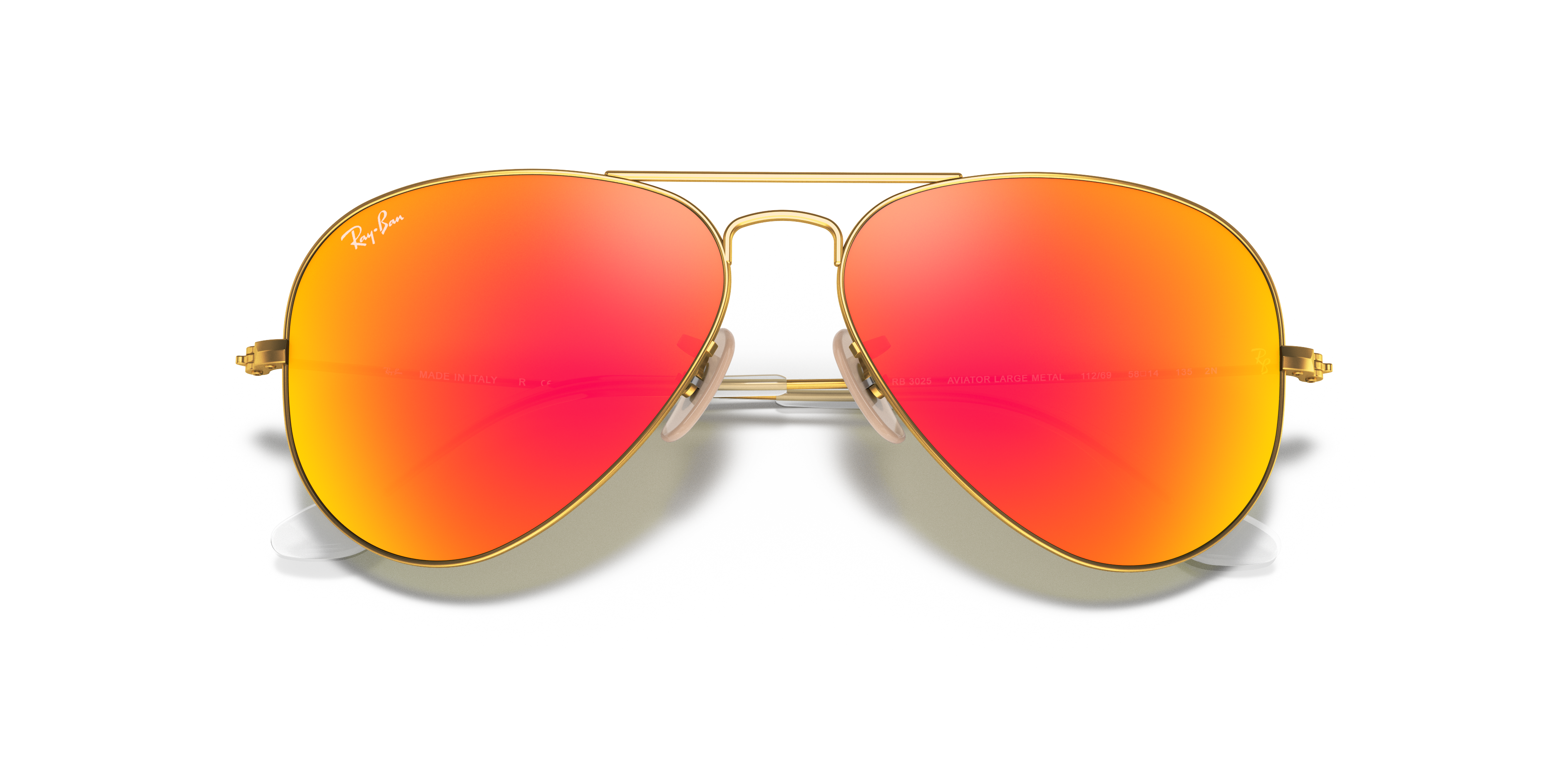 ray ban aviator orange