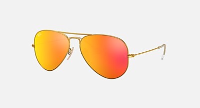 AVIATOR FLASH LENSES Sunglasses in Bronze-Copper and Lilac Mirror