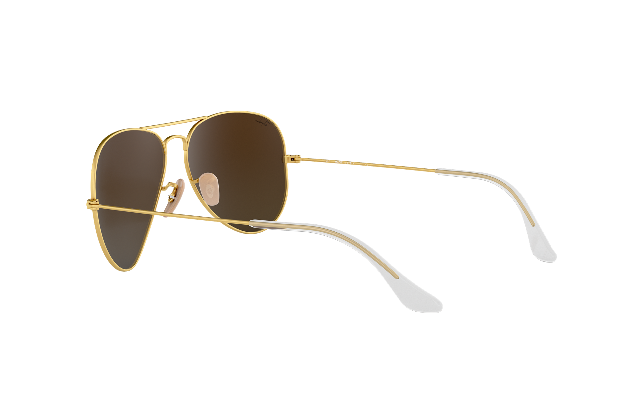 Aviator Flash Lenses Sunglasses in Gold 