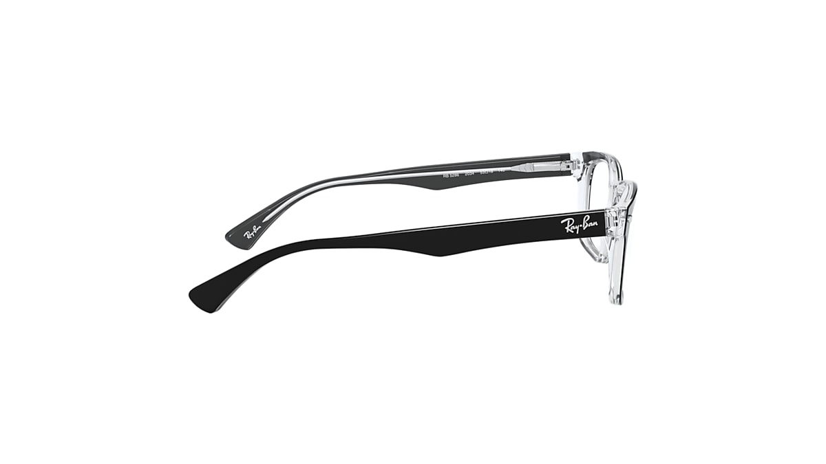 RB5286 OPTICS Eyeglasses with Black On Transparent Frame