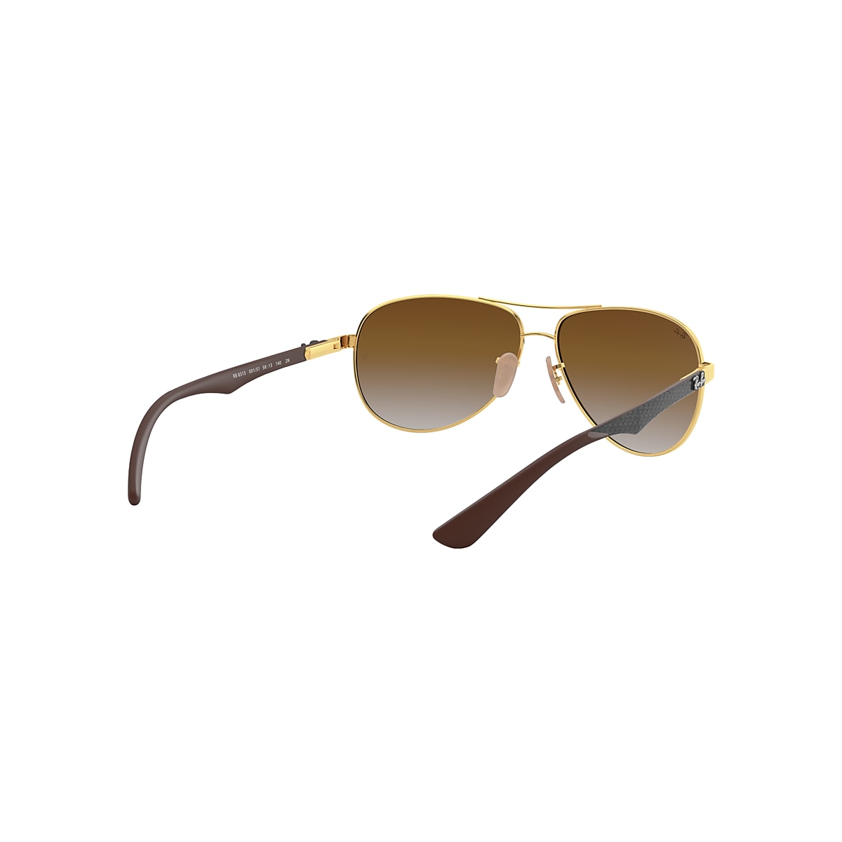 CARBON FIBRE Sunglasses in Gold and Light Brown RB8313 Ray-Ban® US