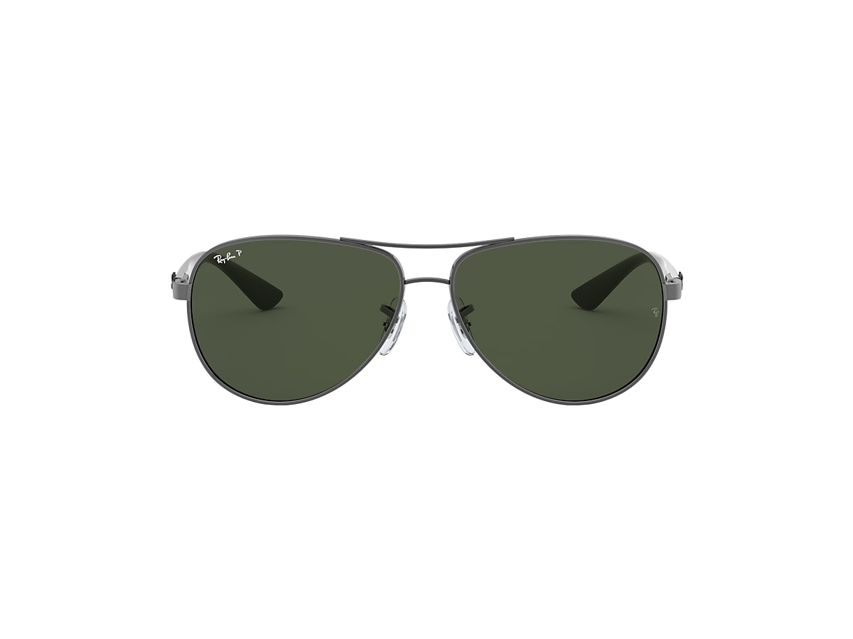 CARBON FIBRE Sunglasses in Gunmetal and Green RB8313 Ray Ban US