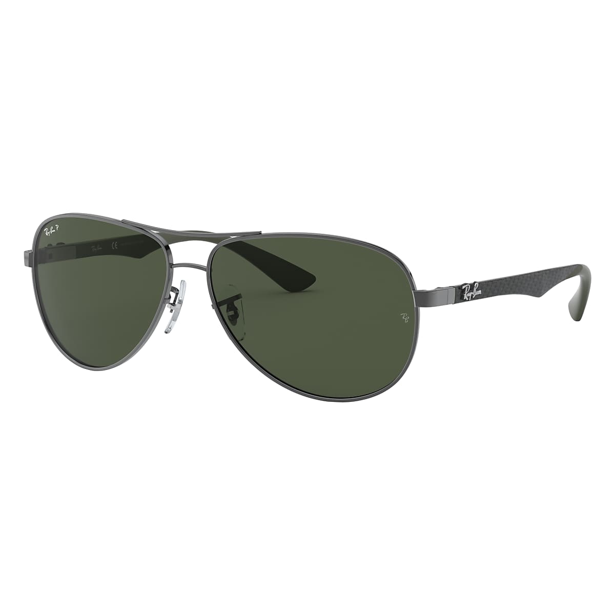 handleiding Associëren Welvarend Carbon Fibre Sunglasses in Gunmetal and Green | Ray-Ban®
