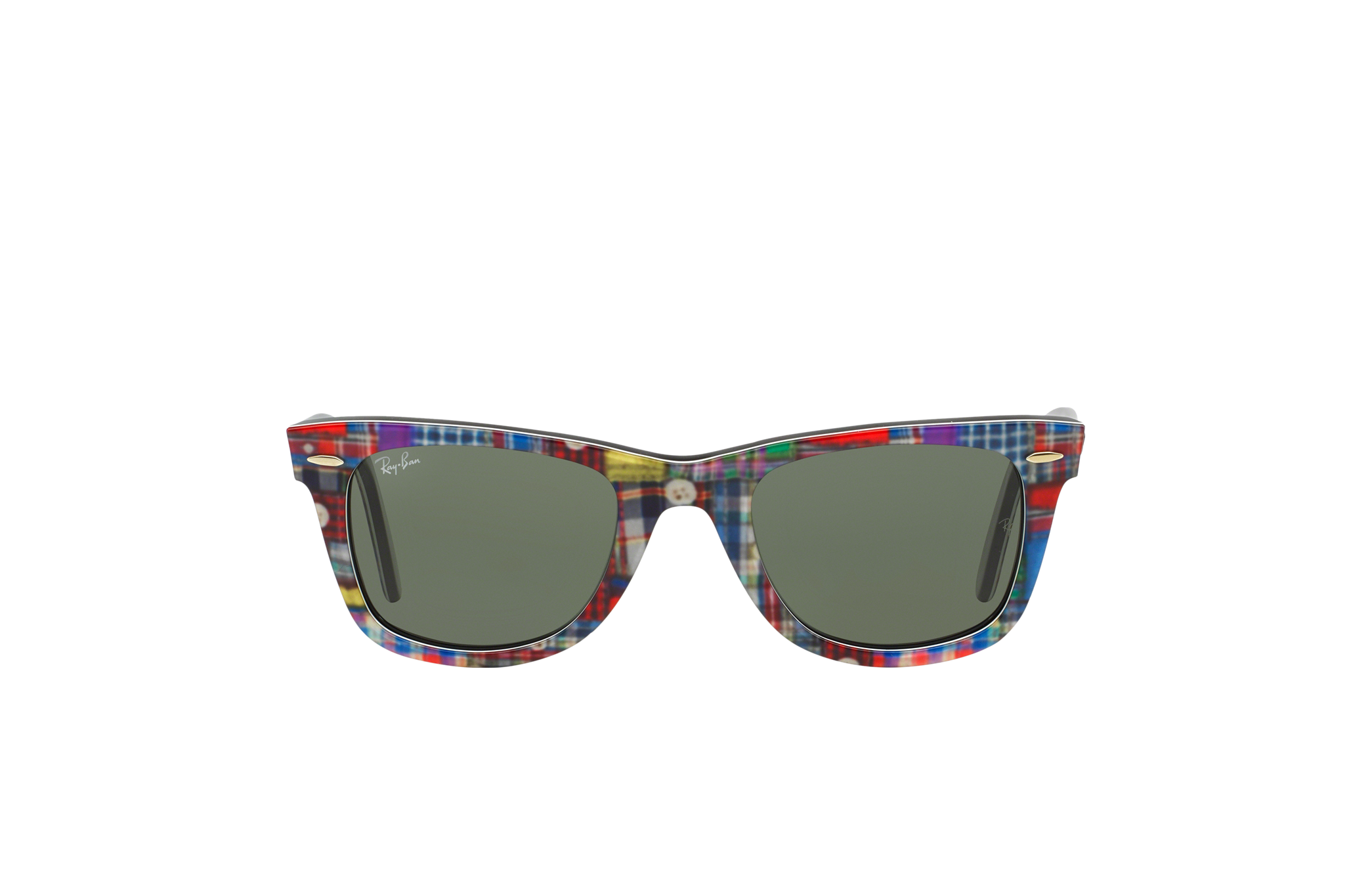 ray ban plaid wayfarer