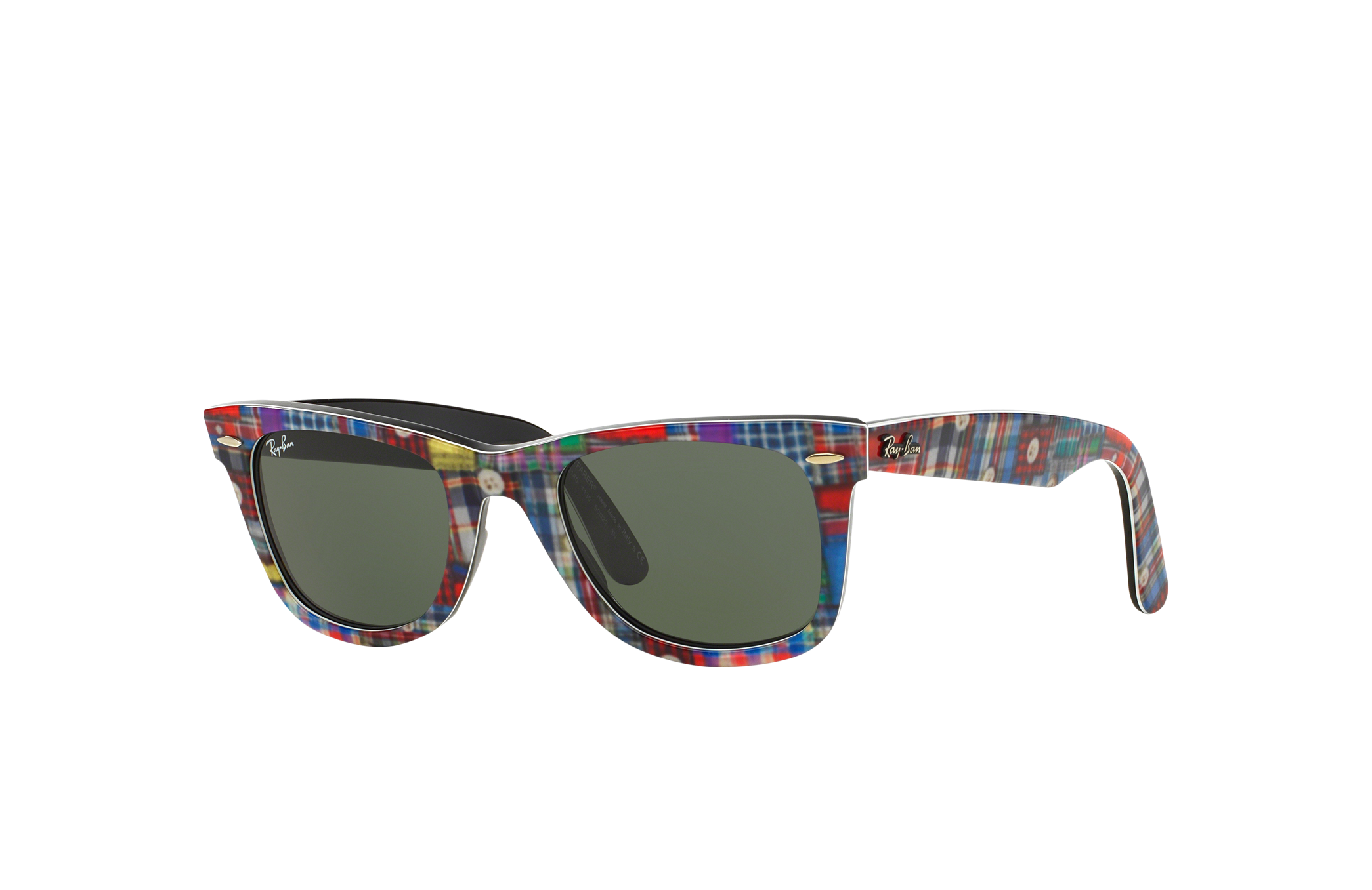 ray ban plaid wayfarer